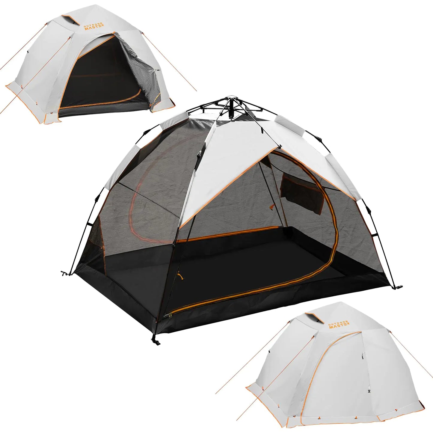 OutdoorMaster 2 Person Camping Tent 4 Seasons Lightweight Backpacking Tent Waterproof and Weatherproof Tent Double Layer Outdoor Tents Pop Up Tent for Camping Hiking and Mountaineering