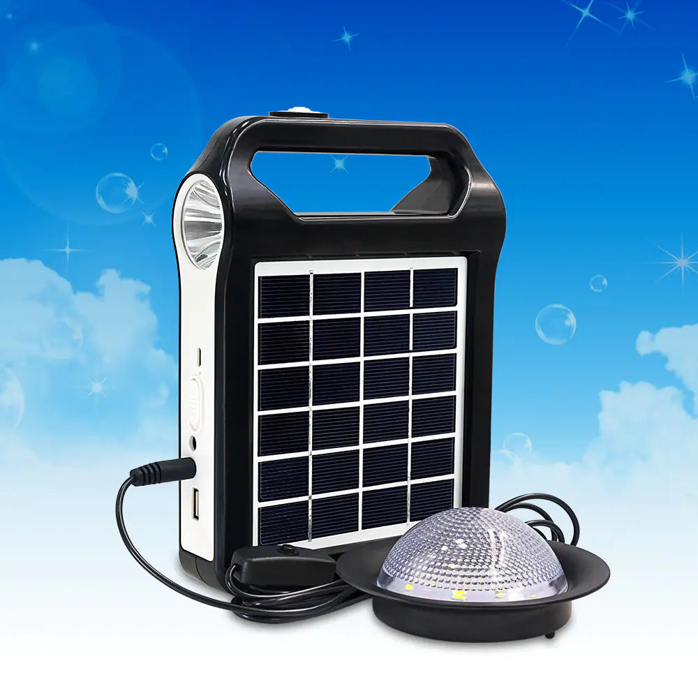 Solar Power System with Rechargeable Lithium Battery