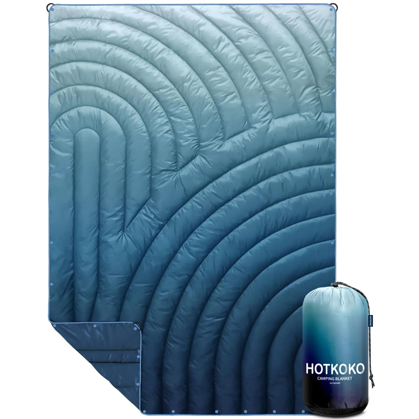 hotkoko Camping BlanketPuffy Blanket Lightweight Packable Camping Blanket Outdoor Blanket for CampingTraveling Stadium Hiking Picnics