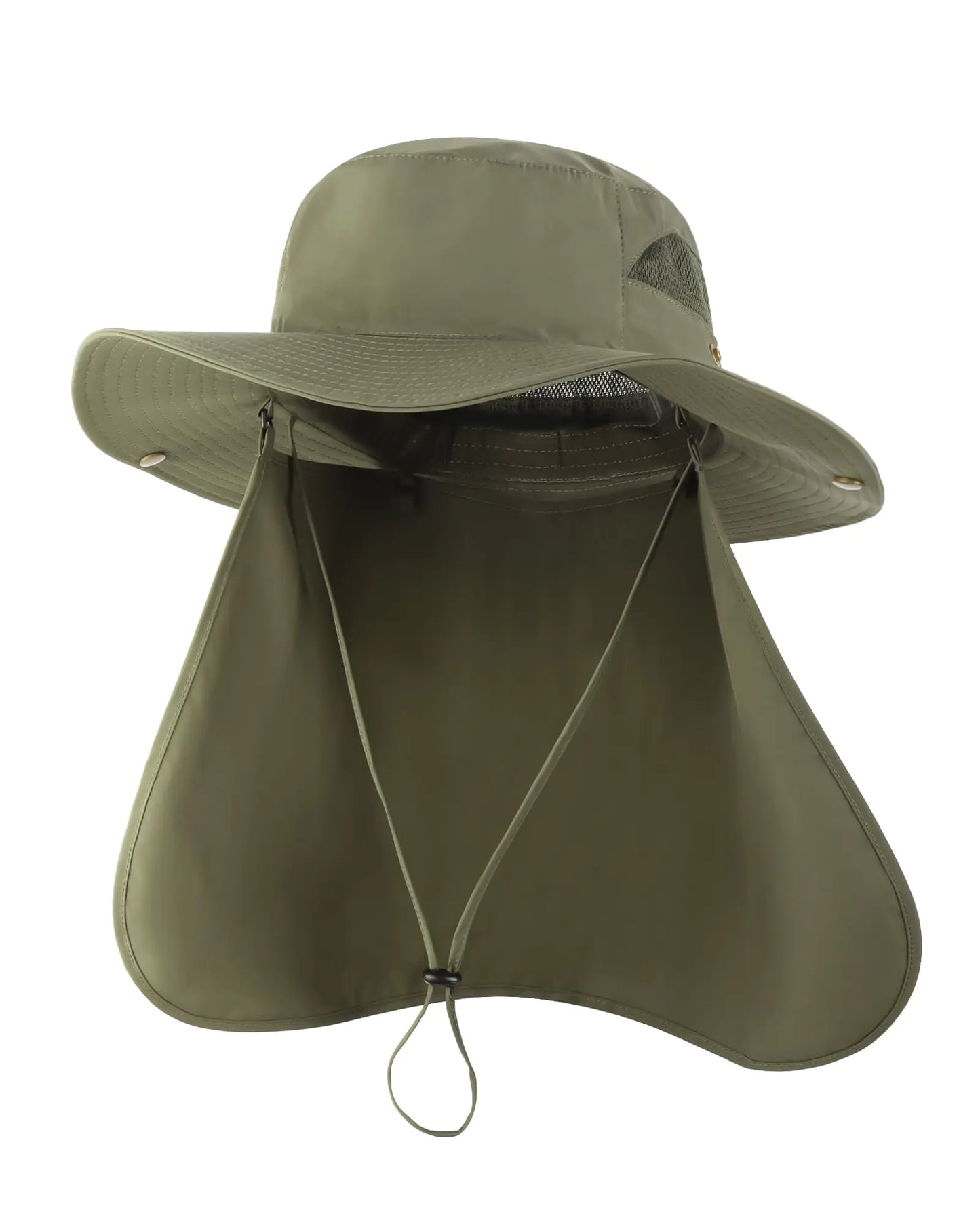 Zylioo Oversized 62-65cm UV Sun Hats with FlapsBig Size Boonie Hat with Drape Beach Hats with Neck Protection Flap