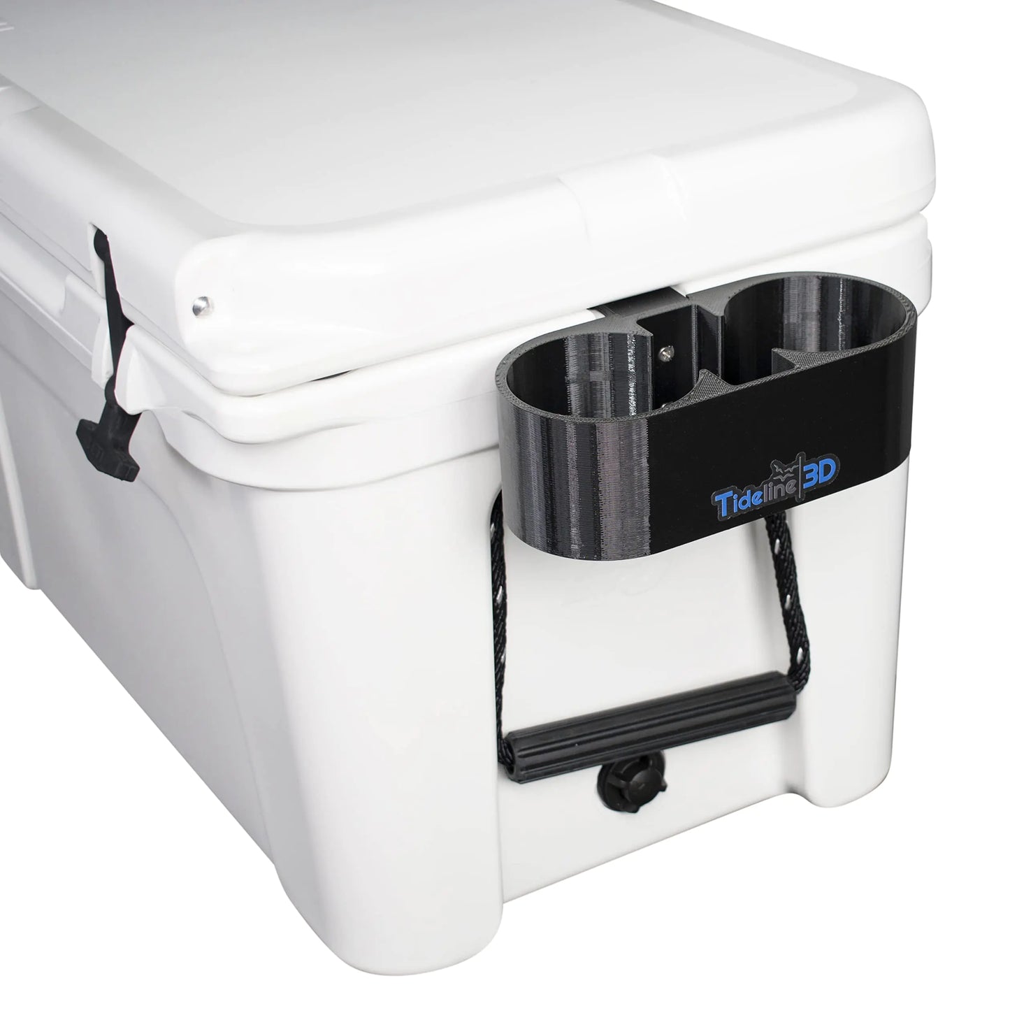 Tideline3D Cup Holder Compatible with YETI Coolers (Black Fits YETI Tundra)