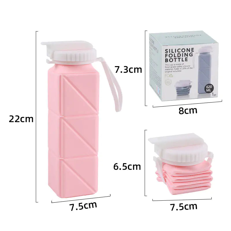 POPSY Your Hydration Station Collapsible Silicon Water Bottle