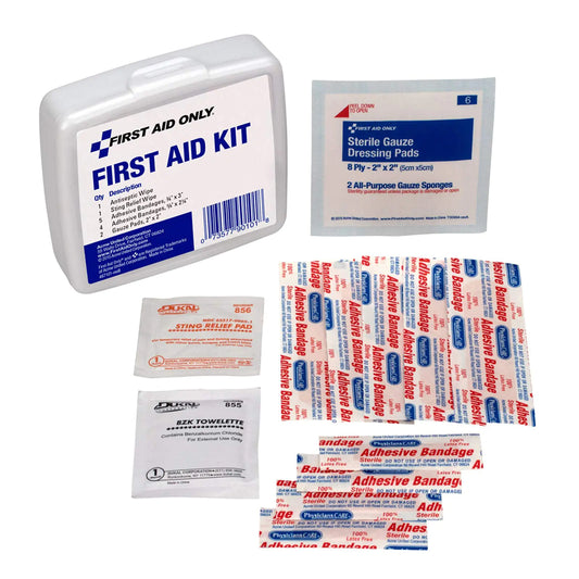 First Aid Only PhysiciansCare On-The-Go Emergency First Aid Kit for Home Work and Travel 13 Pieces