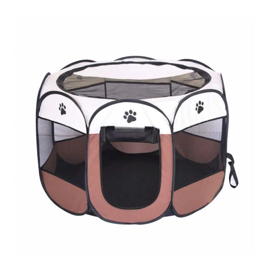 BODISEINT Portable Pet Playpen Dog Playpen Foldable Pet Exercise Pen Tents Dog Kennel House Playground for Puppy Dog Yorkie Cat Bunny Indoor Outdoor Travel Camping Use