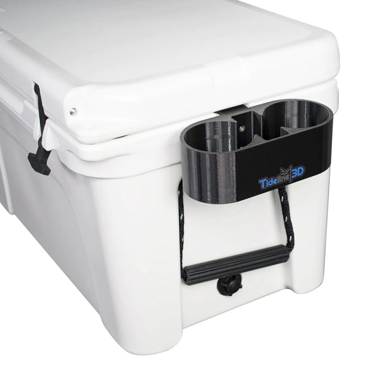 Tideline3D Cup Holder Compatible with YETI Coolers (Black Fits YETI Tundra)
