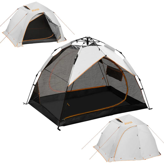 OutdoorMaster 2 Person Camping Tent 4 Seasons Lightweight Backpacking Tent Waterproof and Weatherproof Tent Double Layer Outdoor Tents Pop Up Tent for Camping Hiking and Mountaineering