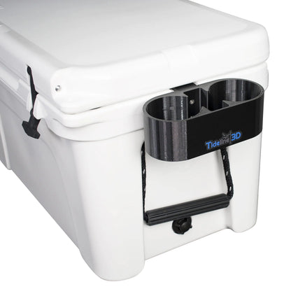 Tideline3D Cup Holder Compatible with YETI Coolers (Black Fits YETI Tundra)