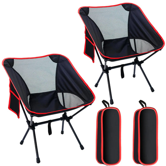 Doseno Camping Chairs Portable Foldable Chair Lightweight Backpacking Chair for Adults Folding Chairs for Outside Camp Sports Beach Travel Hiking (2)