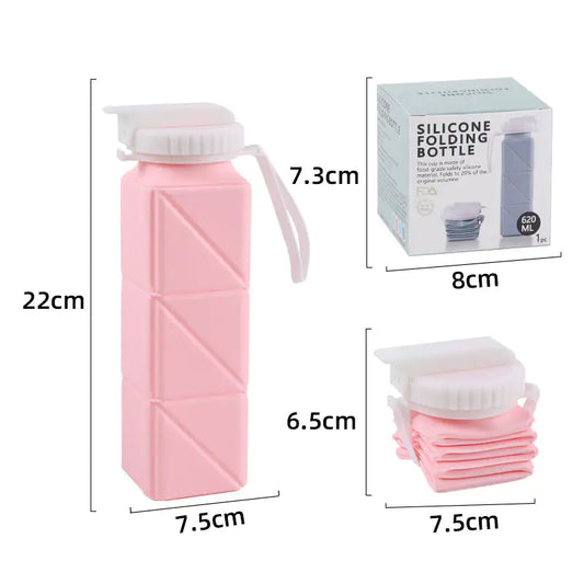 POPSY Your Hydration Station Collapsible Silicon Water Bottle